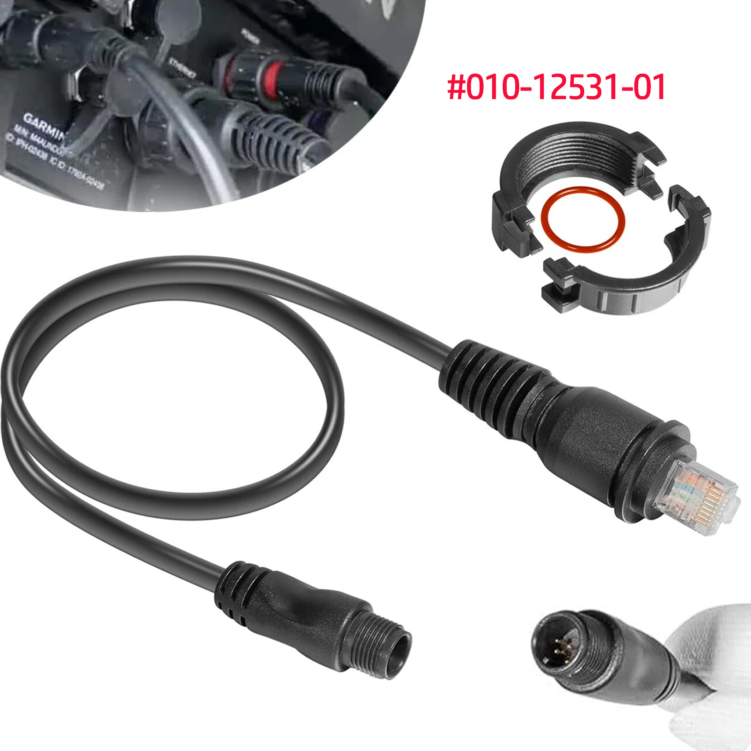 Fish Finder Cable - 010-12531-01 Marine Network Adapter Cable, Small