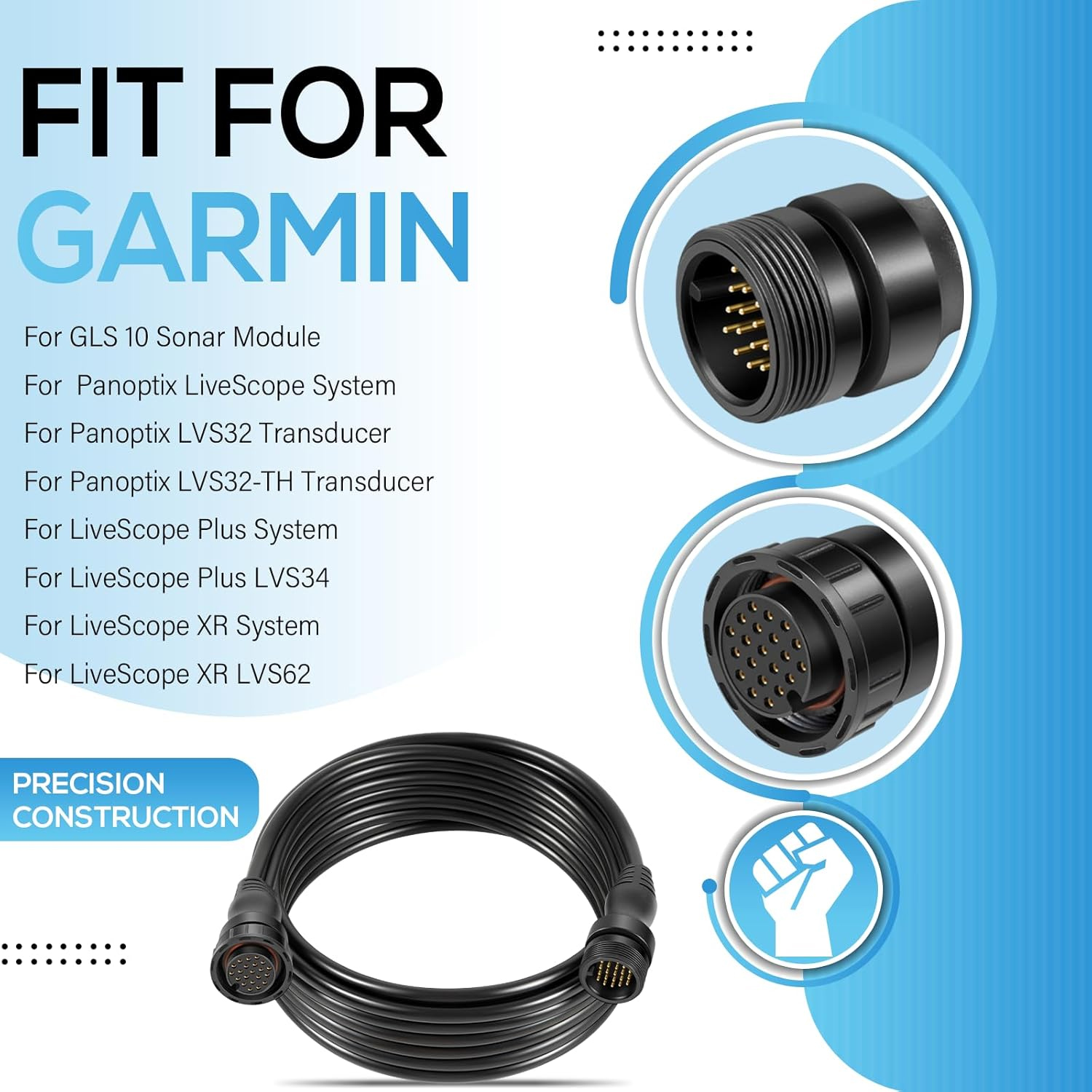 010-12855-00 Ship Transducer E - Fish Finder Cable avaliação e preço