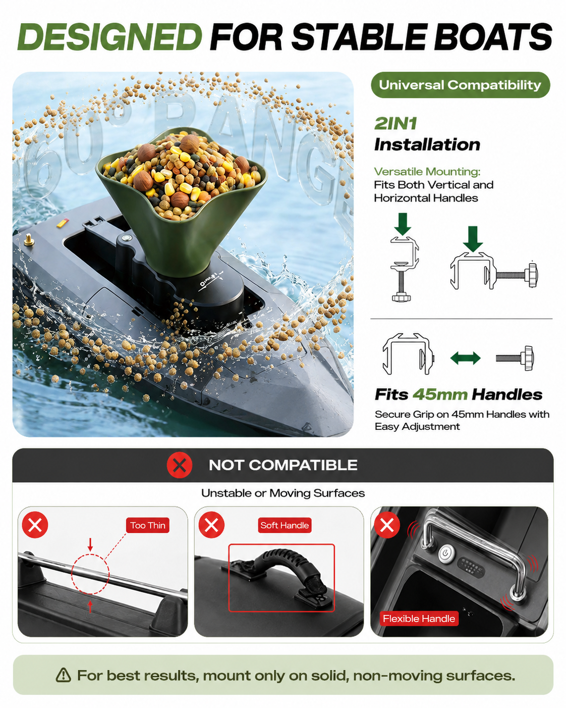 360° Rotating Bait Dispenser & - Fishing Gps avaliação e preço