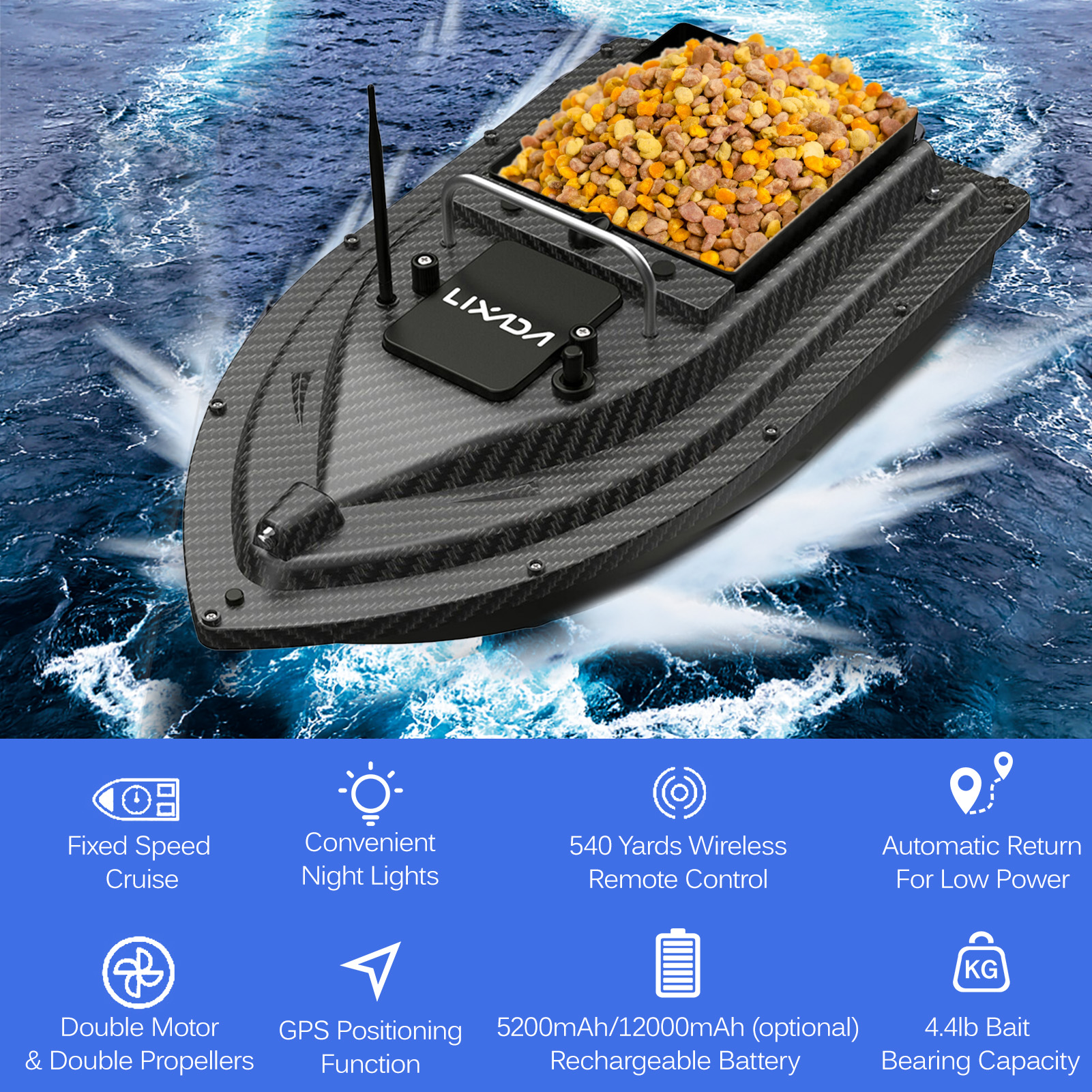 Fishing Bait Boat GPS Fishing  - Fishing Gps avaliação e preço