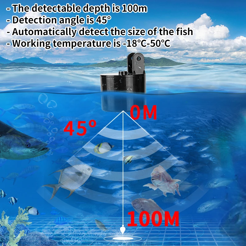 Alarm 100M Portable Sonar Fish - Fish Finder Cable avaliação e preço
