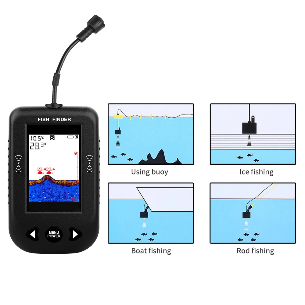 Alarm 100M Portable Sonar Fish - Fish Finder Cable avaliação e preço