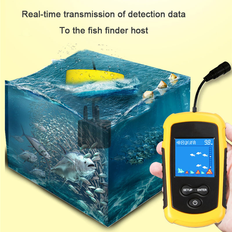100M Wired Color Screen Portab - Fish Finder Cable avaliação e preço