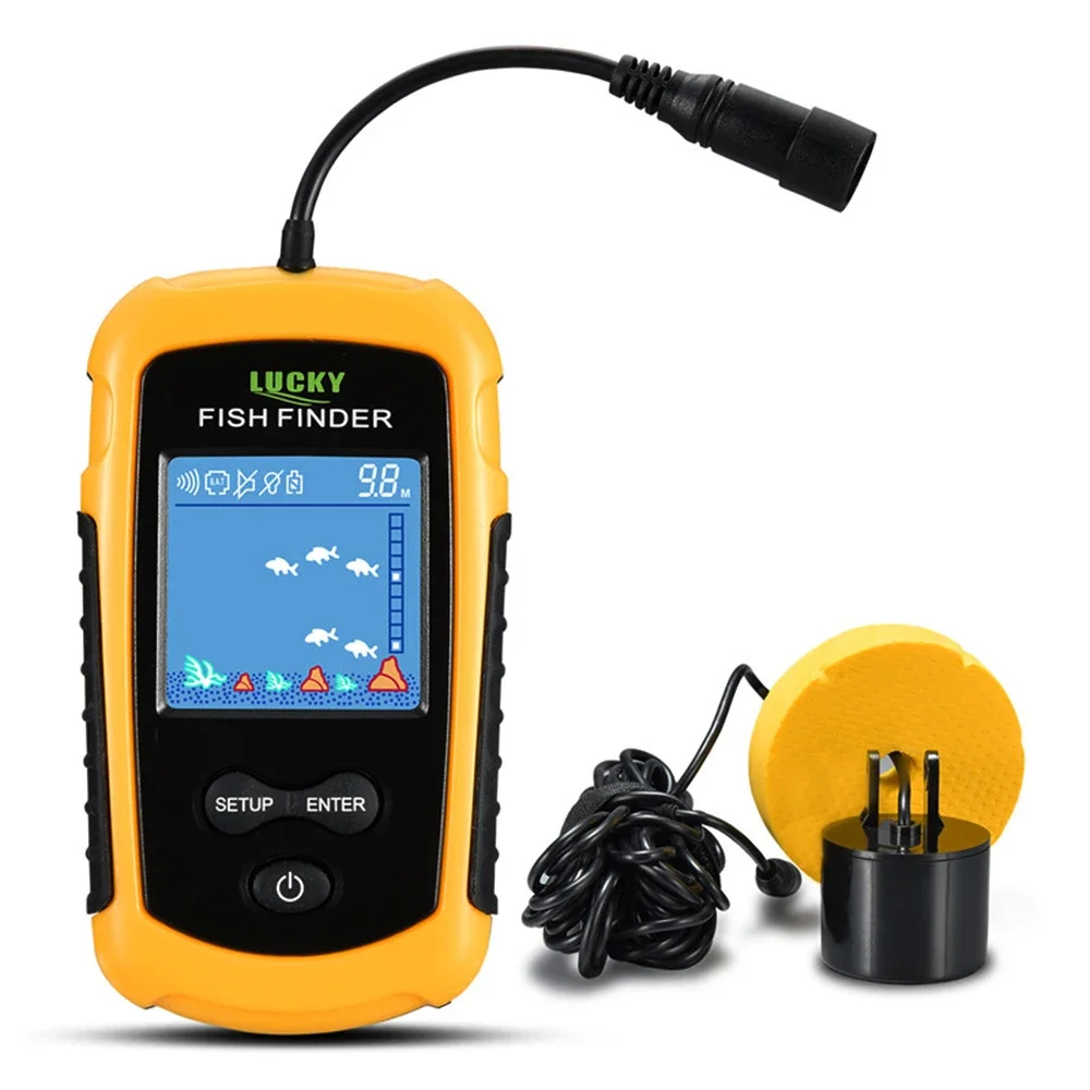 Lucky LCD Color Screen Portabl - Fish Finder Cable avaliação e preço