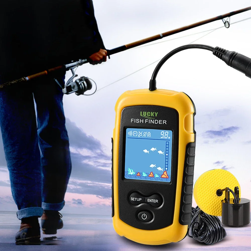 Lucky LCD Color Screen Portabl - Fish Finder Cable avaliação e preço
