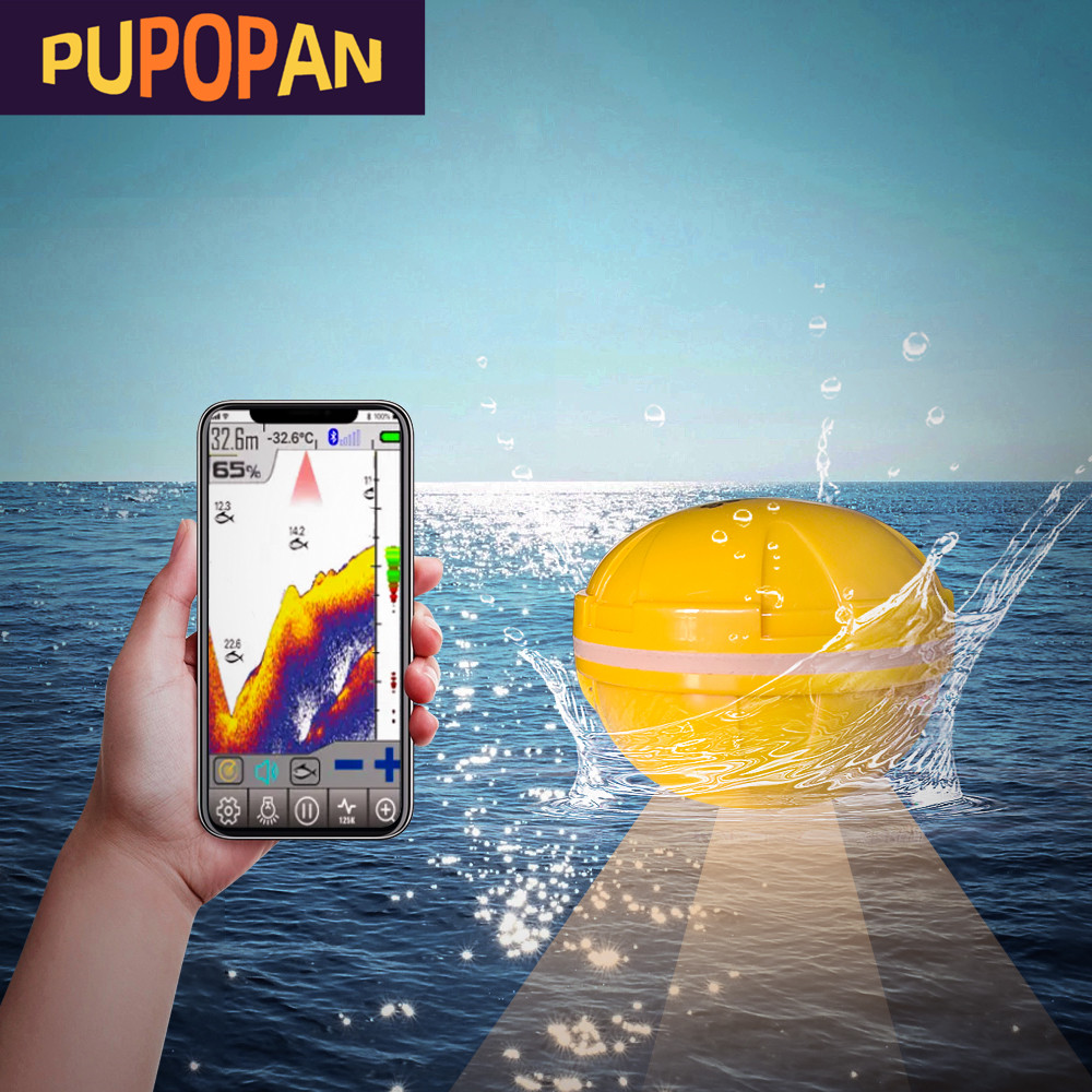 PUPOPAN 100M Brand New Smart P - Fish Finder Portable avaliação e preço