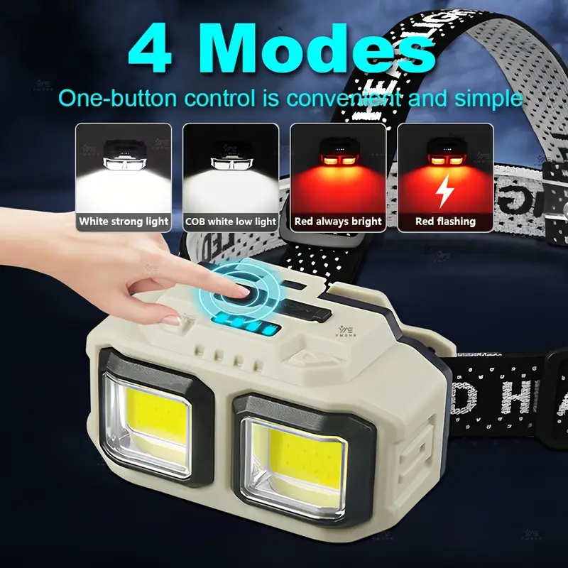 COB LED Headlamp Rechargeable  - Fishing Light avaliação e preço