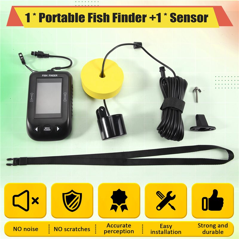ABKV-Portable Fish Finder Wate - Fish Finder Transducer avaliação e preço