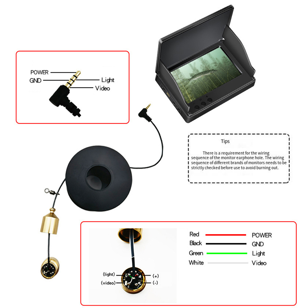 1pc Underwater Fishing Camera  - Fish Finder Portable avaliação e preço