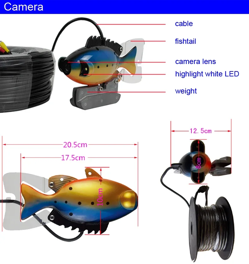 SY801 Full Waterproof Underwat - Fish Finder Portable avaliação e preço