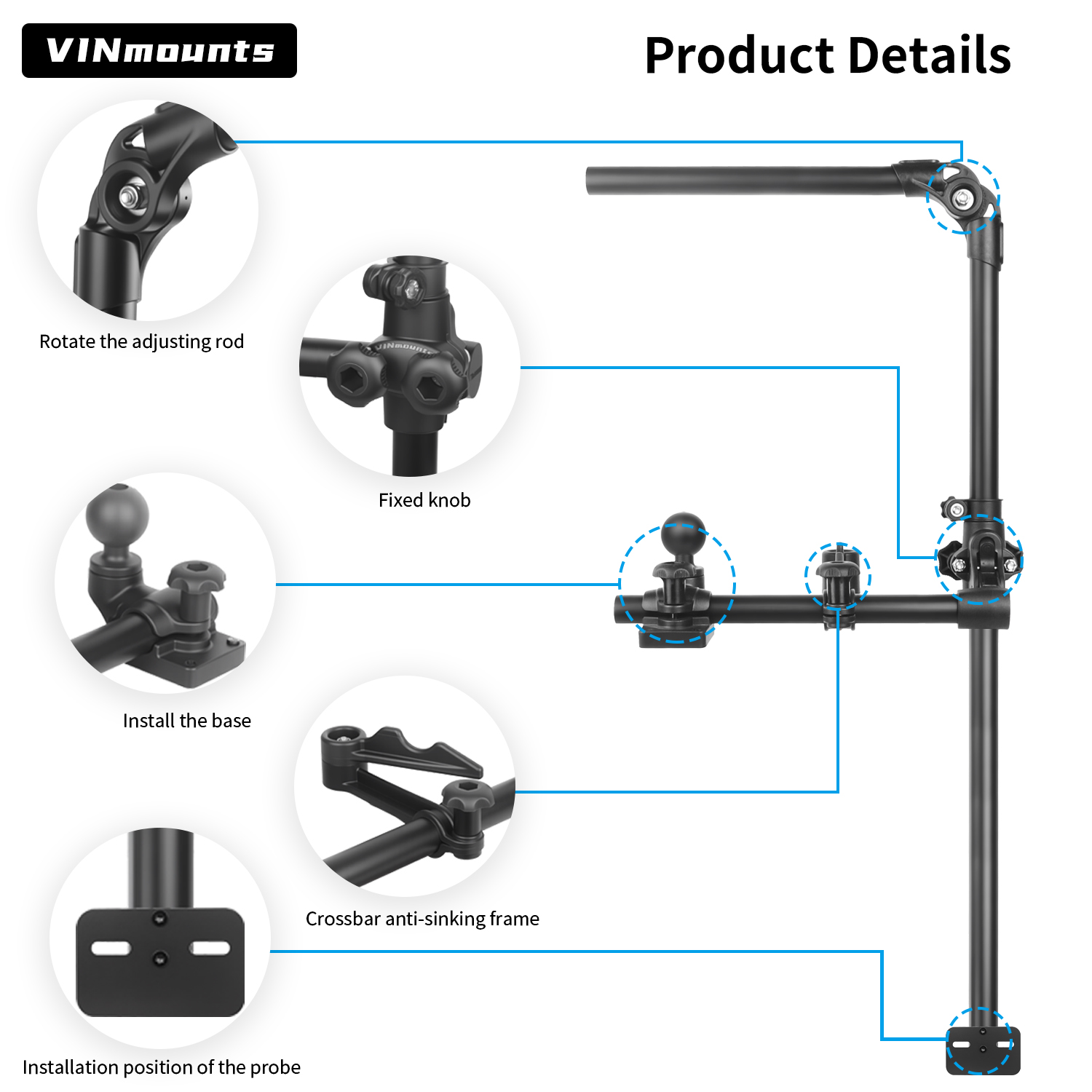 VINmountsLivescope Fish Finder - Fish Finder Mount avaliação e preço