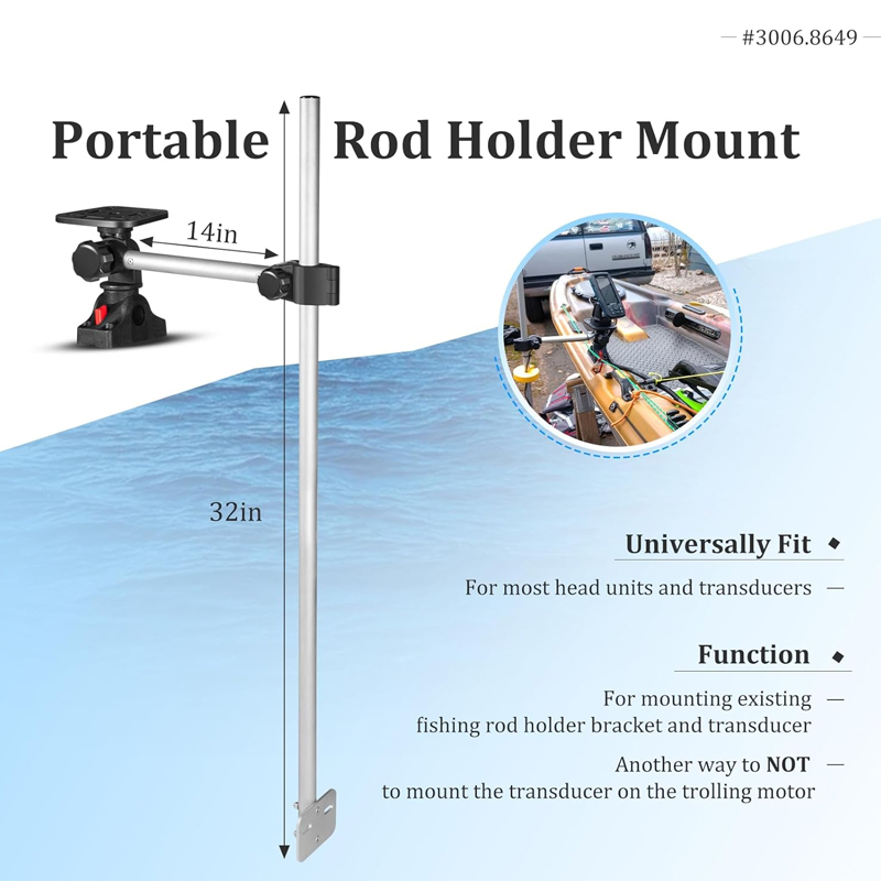 360° Rotation ,Marine Fish Fin - Fish Finder Mount avaliação e preço