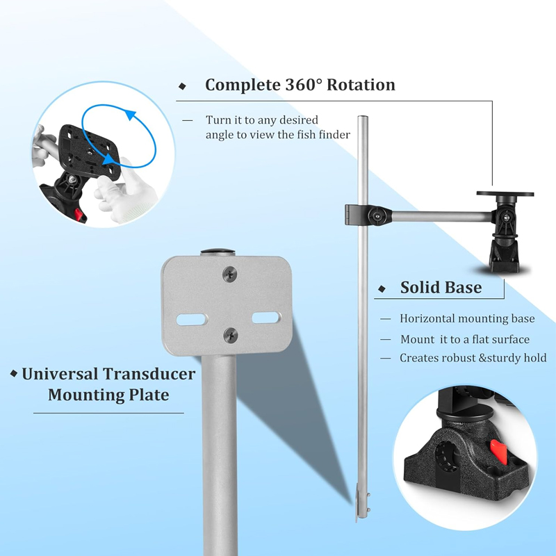360° Rotation ,Marine Fish Fin - Fish Finder Mount avaliação e preço