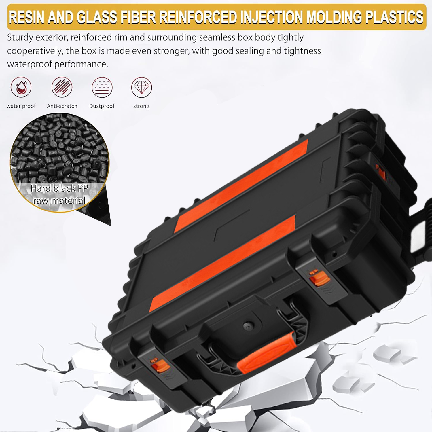 Pre Cut Foam Hard Case Waterpr - Fish Finder Case avaliação e preço