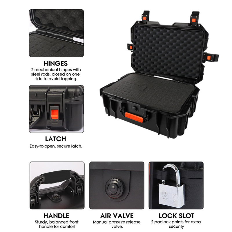 Pre Cut Foam Hard Case Waterpr - Fish Finder Case avaliação e preço