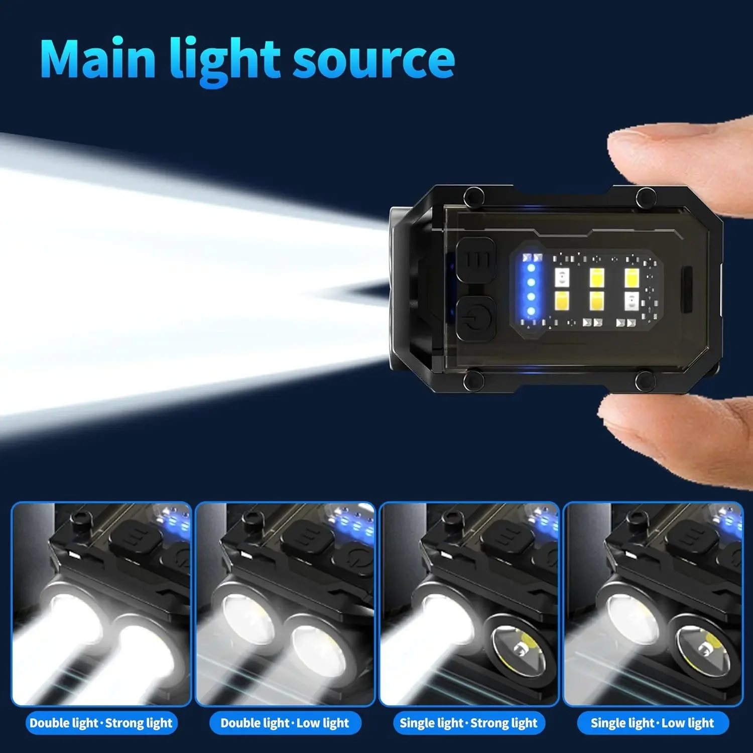 Mini COB Keychain Flashlight,C - Fishing Light avaliação e preço