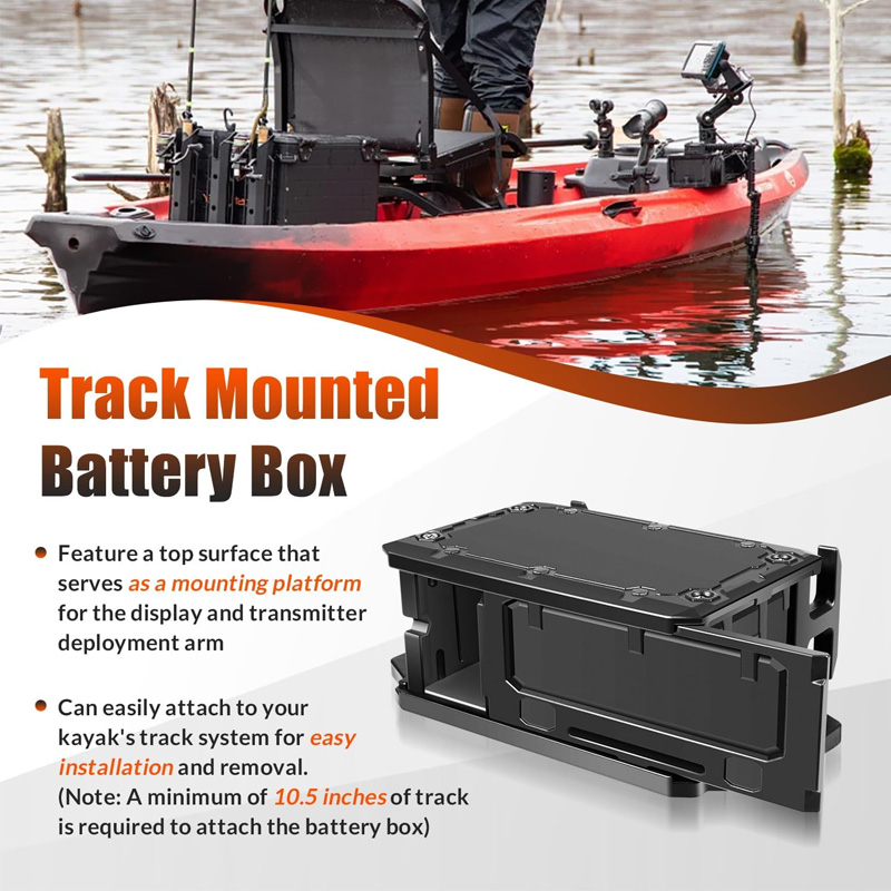 Track Mounted Battery Box for  - Fish Finder Mount avaliação e preço