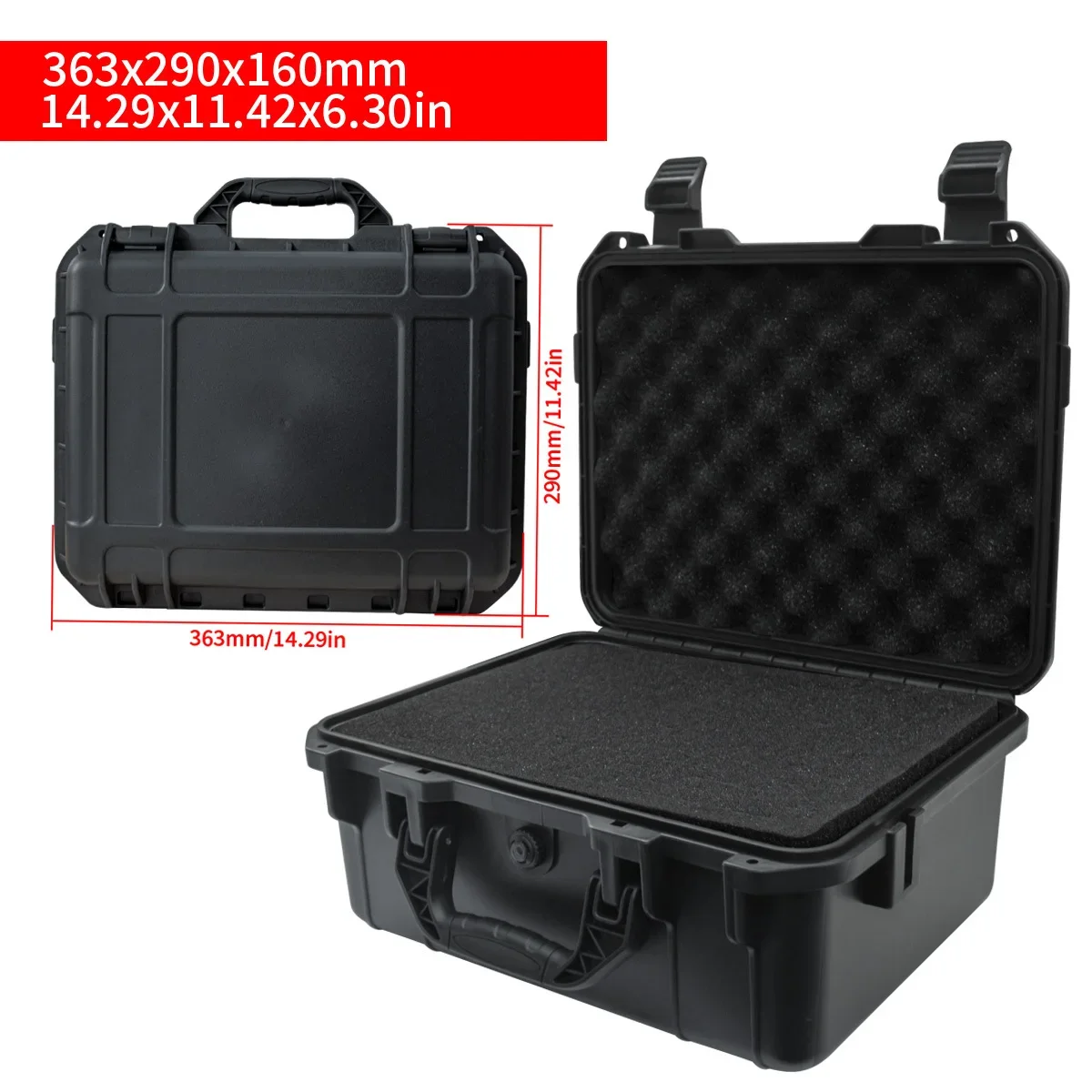 1 portable toolbox with pre cu - Fish Finder Case avaliação e preço