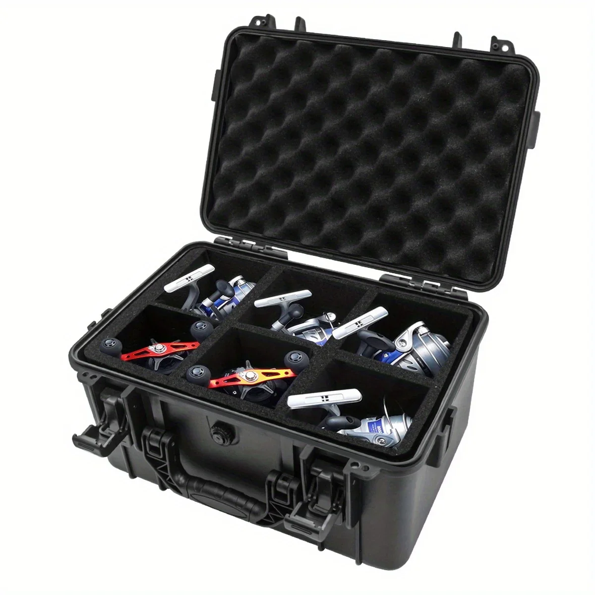 1 portable toolbox with pre cu - Fish Finder Case avaliação e preço