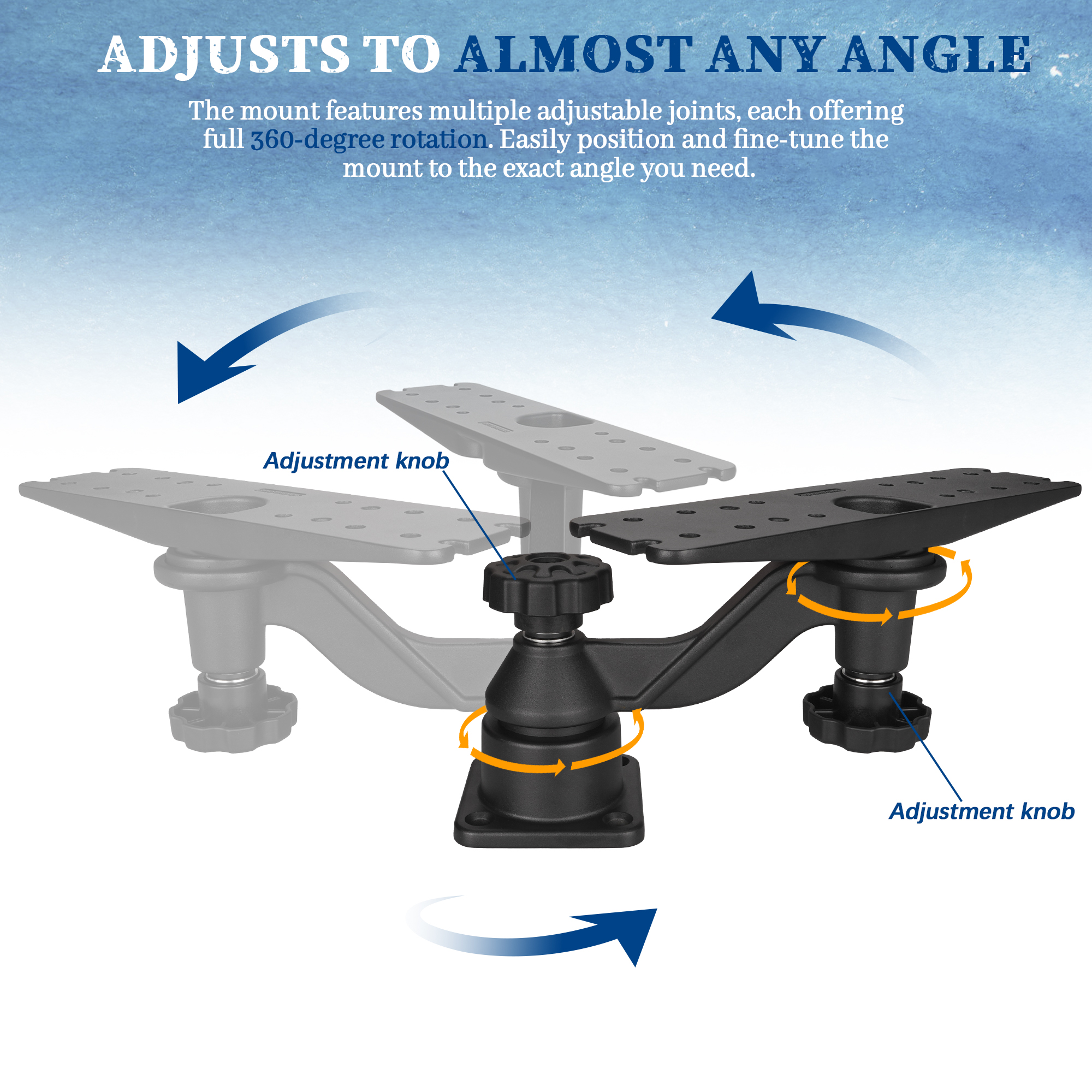 Heavy-duty vertical base mount - Fish Finder Mount avaliação e preço