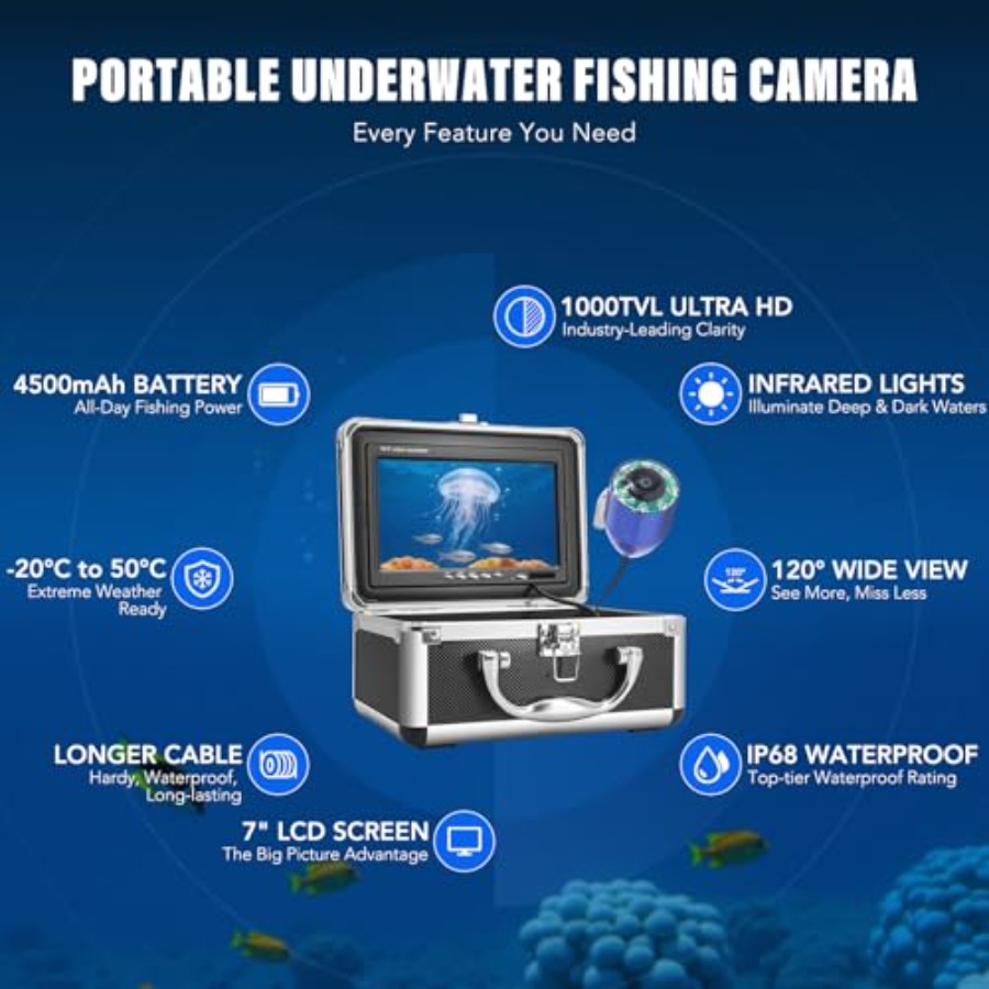Portable fish finder for lake, - Fish Finder Portable avaliação e preço