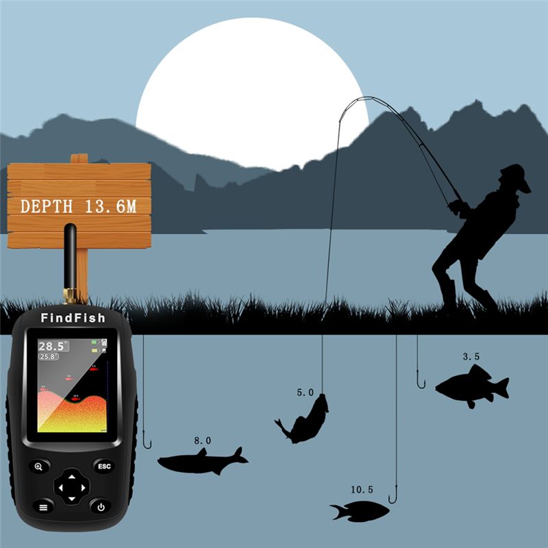 Quality Smart English Russian  - Fish Finder Portable avaliação e preço