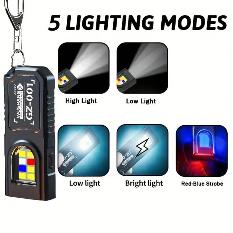 LED Keychain Flashlight Type C - Fishing Light avaliação e preço