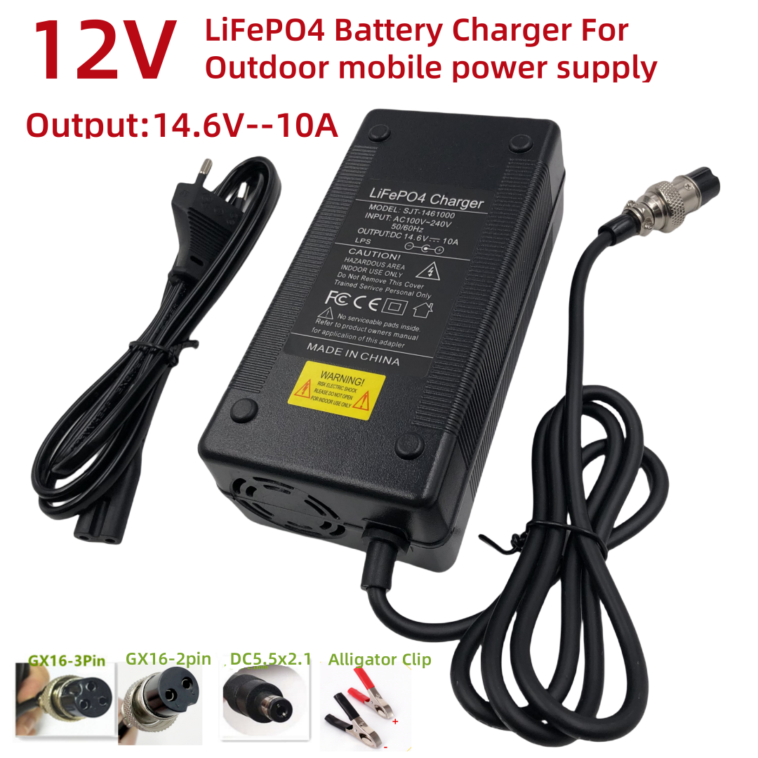 14.6V10A Charger for 12V LiFeP - Fish Finder Charger avaliação e preço